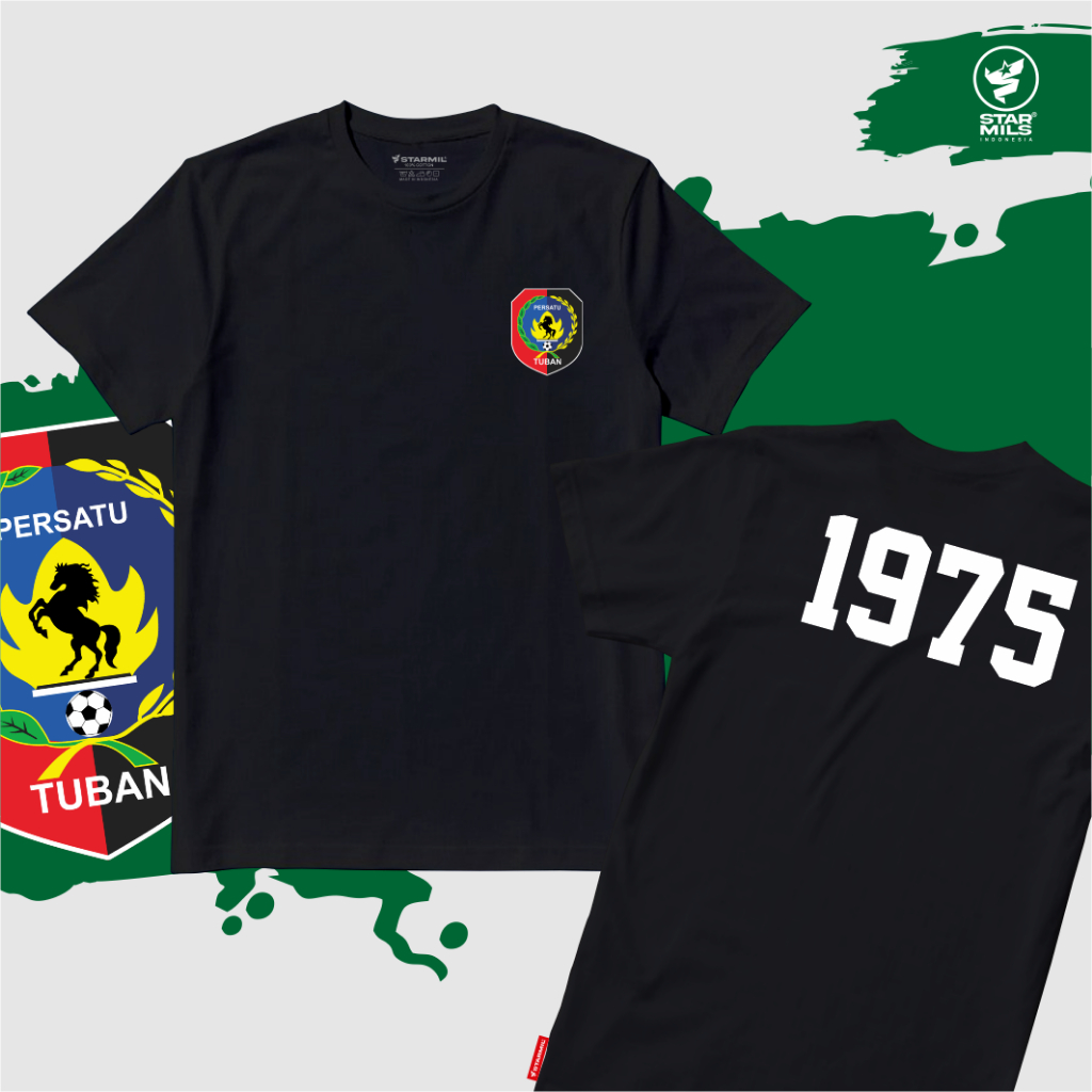 Kaos Persatu TUBAN 1975 Laskar Ronggolawe Suporter Ronggomania Tshirt starmils 10832B