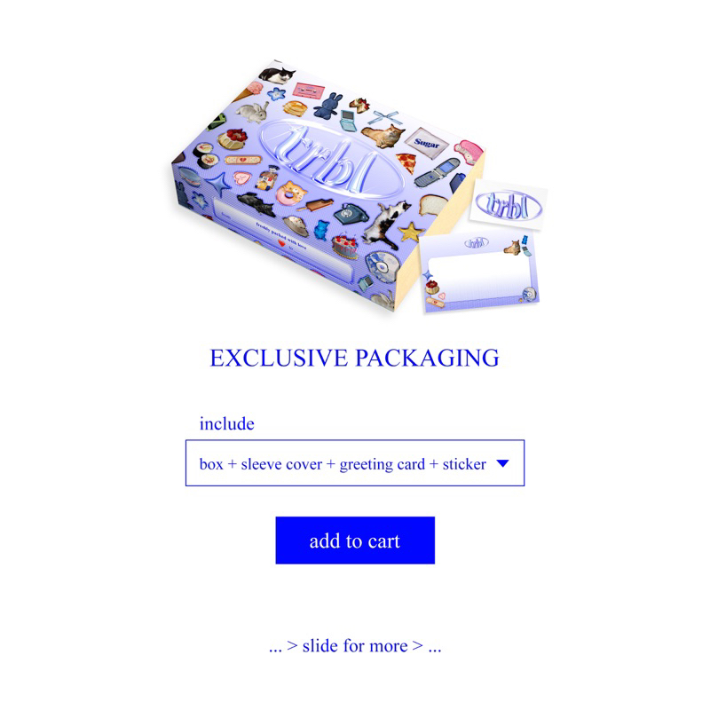 

trbl exclusive packaging for beanie and headband