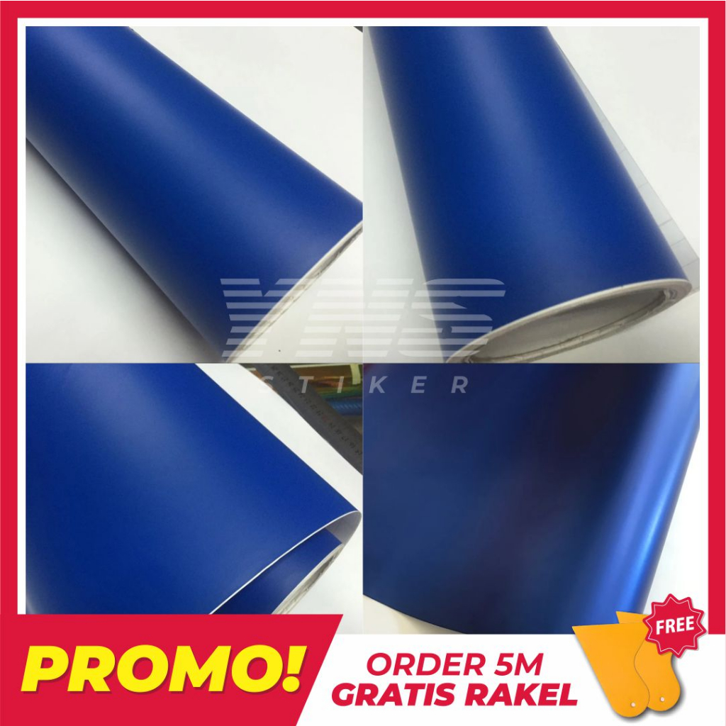 Stiker Warna Biru Doff Skotlet Mobil Motor