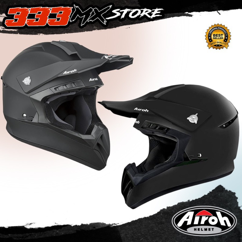 HELM AIROH SWITCH BLACK MATT HELM CROSS AIROH SWITCH BLACK ORIGINAL - M