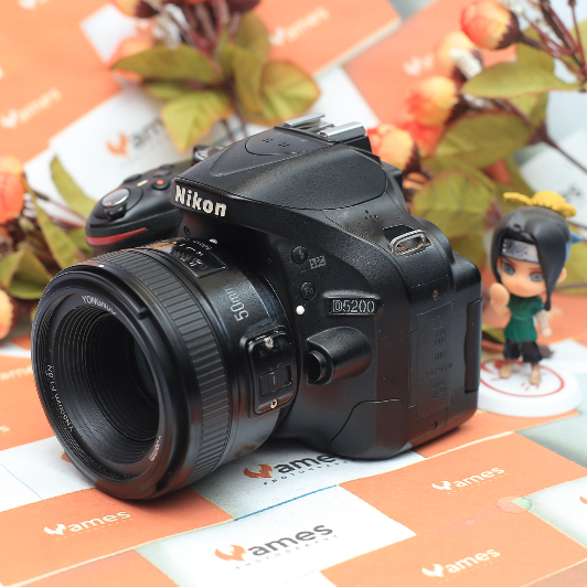 NIKON D5200 Lensa Fix 50mm F1.8 Yongnuo Kamera DSLR