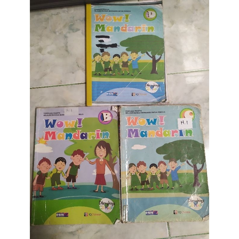 Buku wow mandarin seri B, C dan D preloved