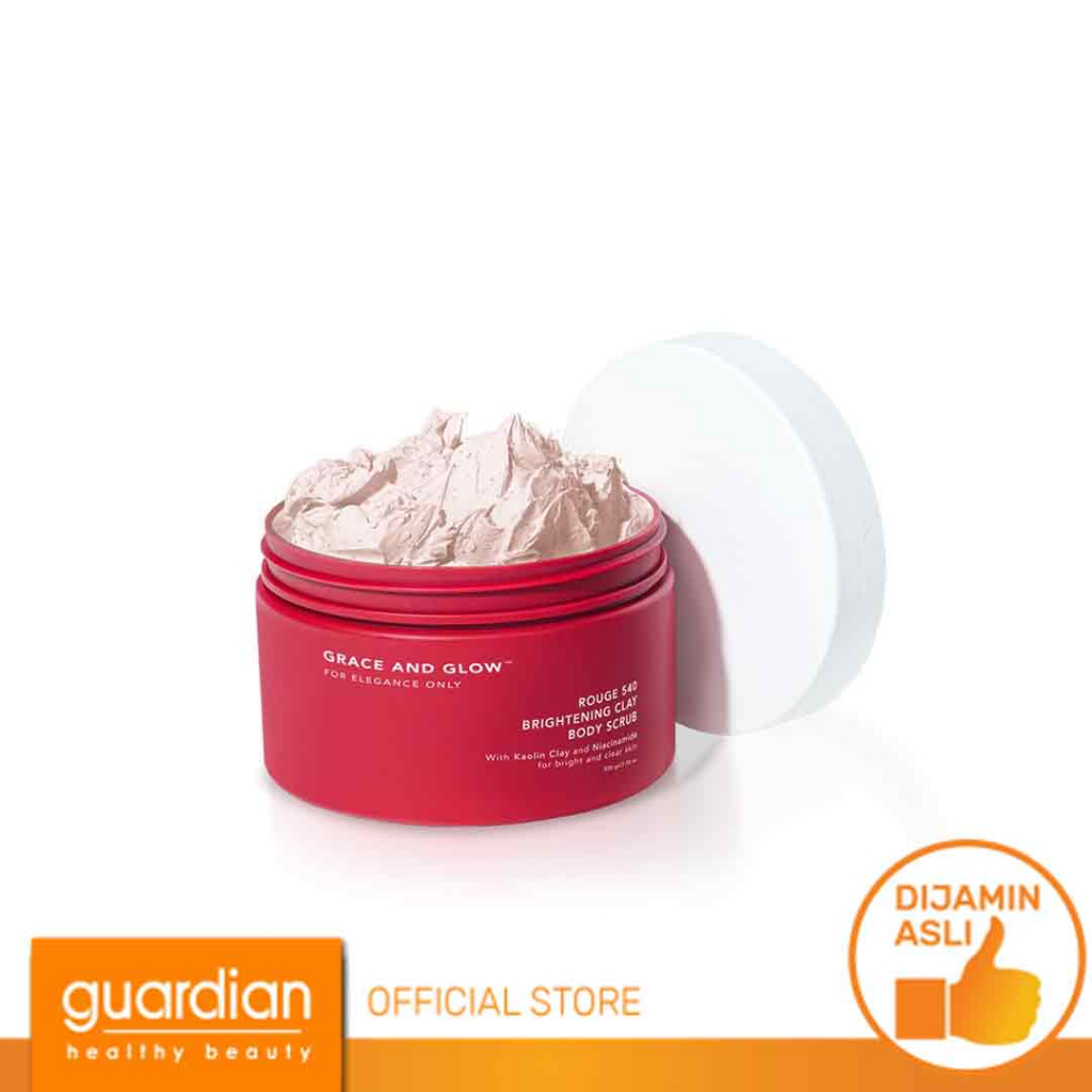 GRACE AND GLOW Rouge 540 Brightening Clay Body Scrub 220g