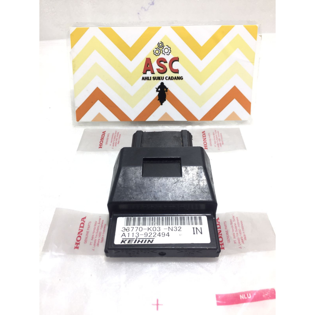 ENGINE CONTROL UNIT ECU ECM CDI HONDA REVO FI INJEKSI 38770 - K03 - N32 ASLI BARU ORIGINAL HONDA