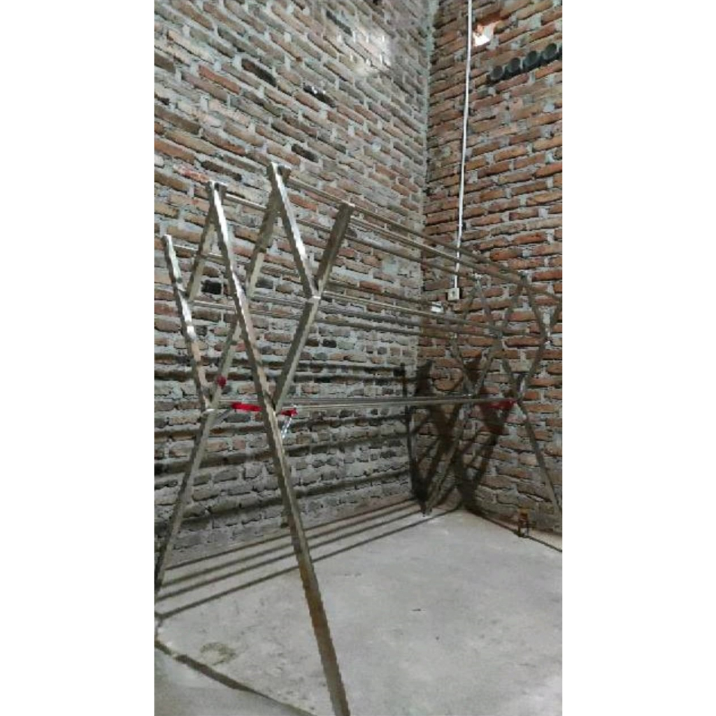 Jemuran Stainless Steel RUBICON STEEL Kotak Jemuran Pakaian Baju Tebal