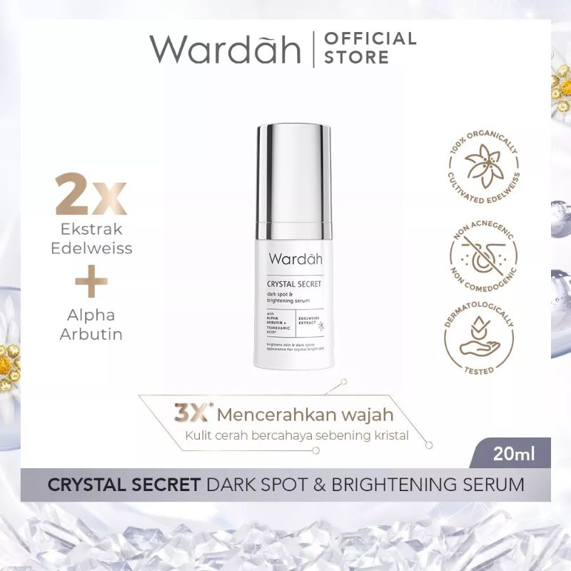 Wardah Crystal Secret Dark Sport&Brightening Serum-serum mencerahkan&untuk flek hitam