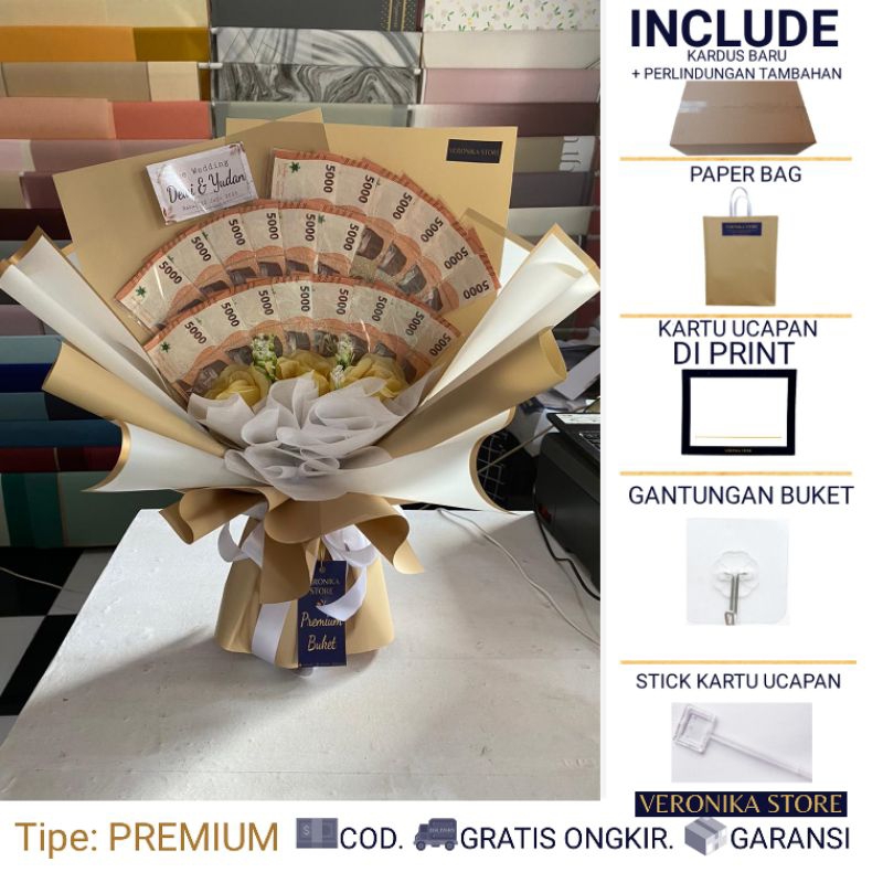 BUKET UANG HALAL NON RIBA – AZKADINA - BUCKET UANG  - MONEY BOUQUET ULANG TAHUN - BUKET JAJANAN BUKE