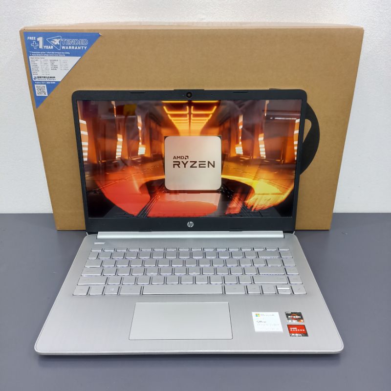 LAPTOP HP 14S-FQ0011AU AMD RYZEN 5 4500U 8GB SSD 512GB LIKENEW
