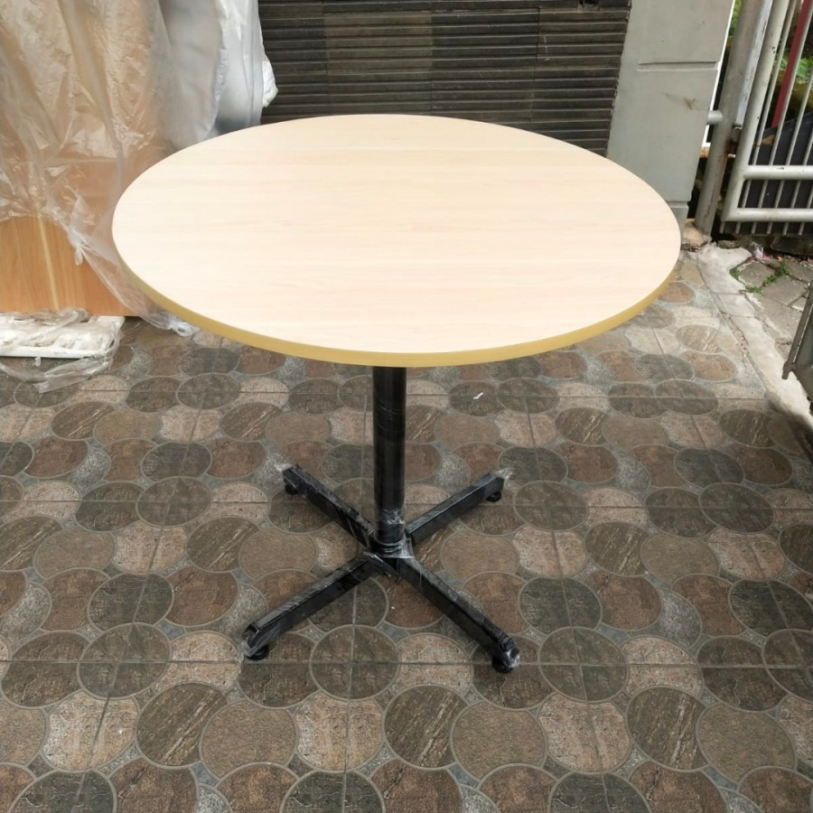 MEJA CAFE/MEJA RESTO BULAT DIAMETER 80 CM