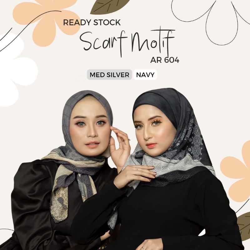 Hijab Segiempat Ar 604 Ar Rafi | Hijab Square Jilbab Kerudung Segi Empat Khimar Original Arrafi