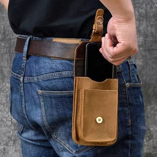 Tas Pinggang Dompet Hp Pria Kulit Sapi Asli- Crazy Horse Leather