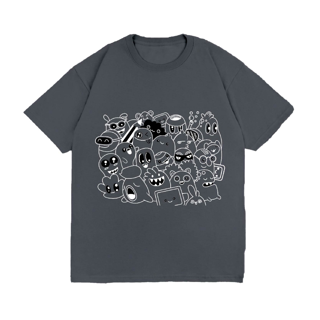 WGUD'S T-shirt DOODLE [sablon DTF] Unisex Pria & Wanita *PREMIUM QUALITY*-2