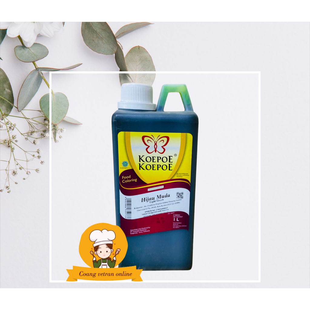 

koepoe-koepoe pewarna hijau muda 1 liter