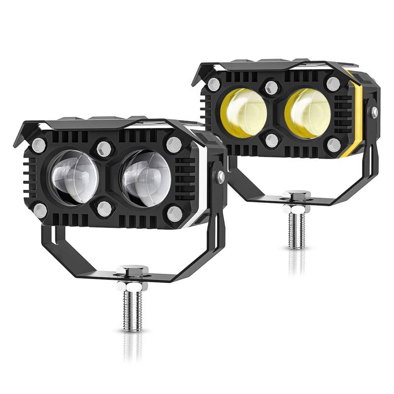 Lampu Tembak SQL LED 2 Mata + Demon 2 Warna 4 Mode