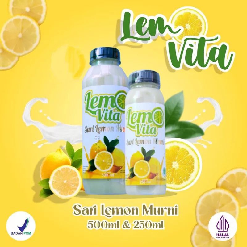 

[ BPOM ] LEMOVITA Sari Lemon Murni Juz Lemon 100% Murni Juz Diet tanpa