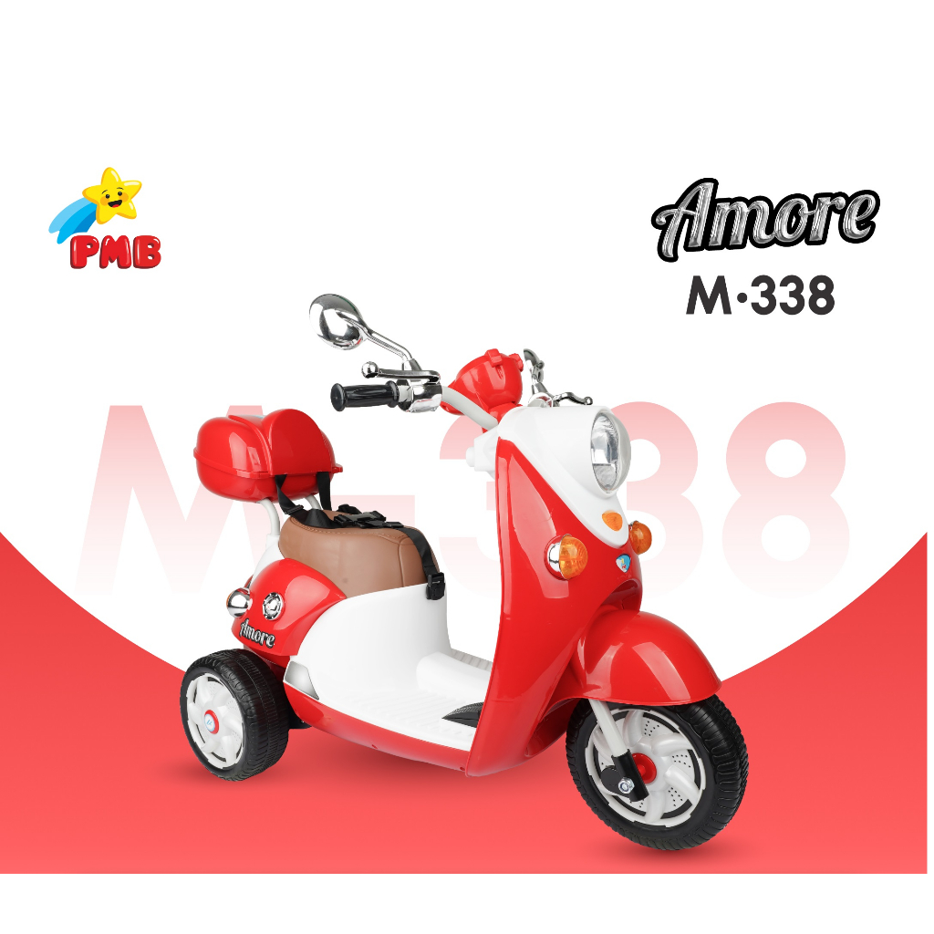 Motor Aki Anak Scoopy Amore Pmb M 338 Ada Remote Control Mainan Anak
