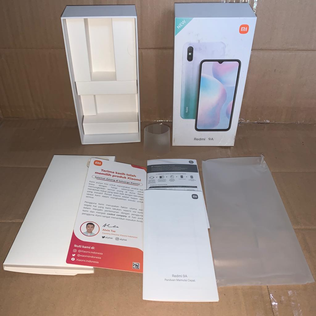 

(Produk Asli) Kardus Box Dus Redmi 9A Glacial Blue Original 100% Copotan Asli