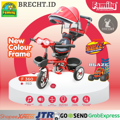Sepeda Anak Roda Tiga Family Premium F 360 H