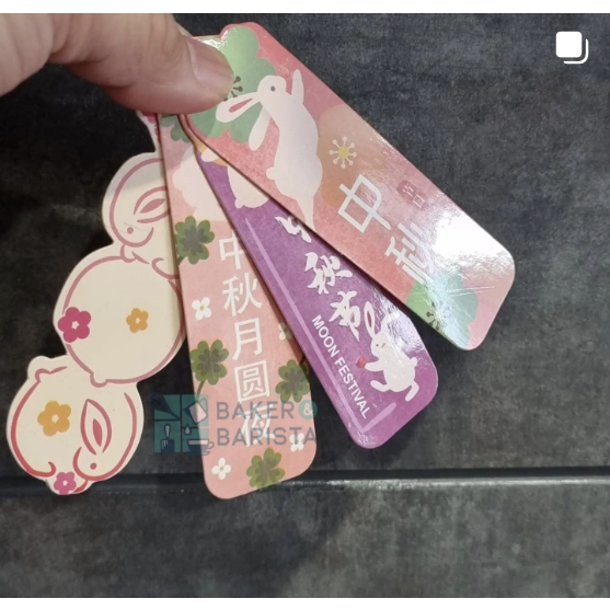 

hang tag mooncake per set hangtag label persegi pjg ucapan moon cake hampers