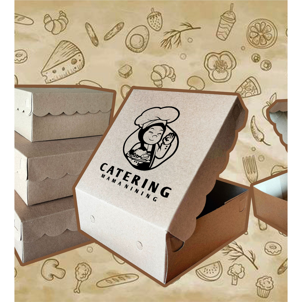 

Kotak Nasi Coklat Sablon 17,5 x 17,5 x 7 / Kotak Nasi Sablon / Box Nasi Sablon Uk. 17,5 x 17,5 x 7 / Box Nasi Coklat Sablon