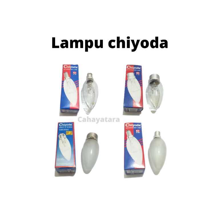 Lampu Pijar Hias Tidur Bohlam Jantung Chiyoda E27 E14 Clear Frosted 25W 40W / 25 W 40 W Watt Origina