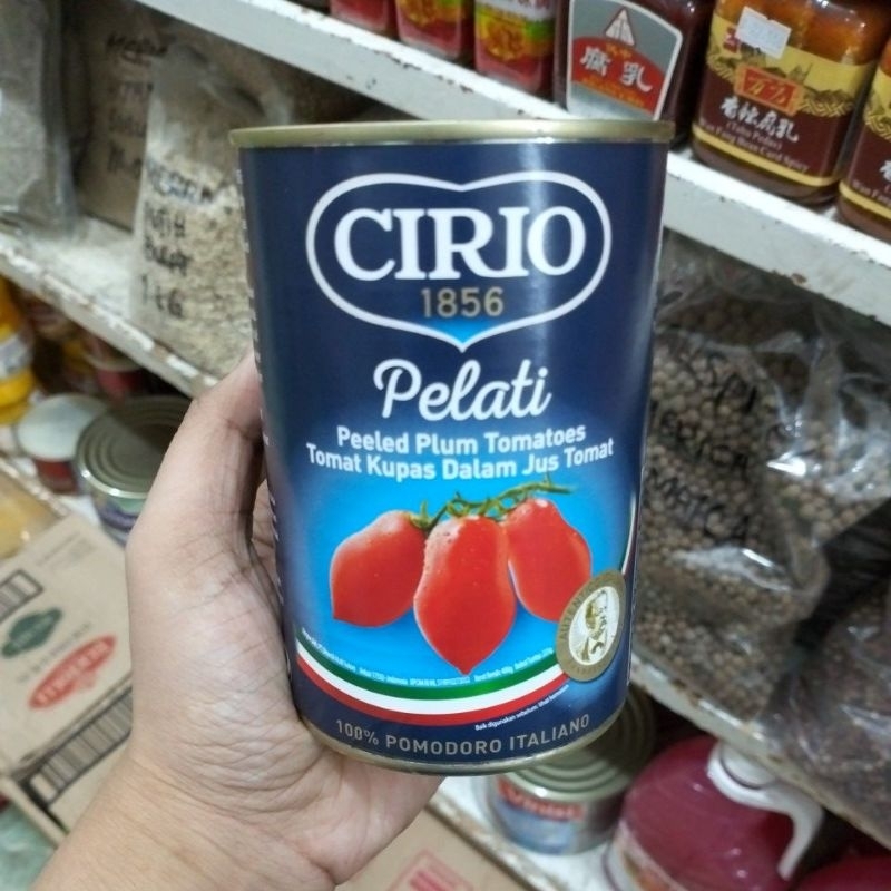 

cirio pelati tomat kupas dalam jus tomat 400gr