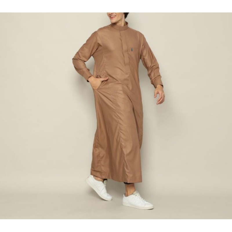 Jubah Saudi Manset ASSYAUQIE | Gamis Pria Dewasa | Jubah Pria Saudi Premium
