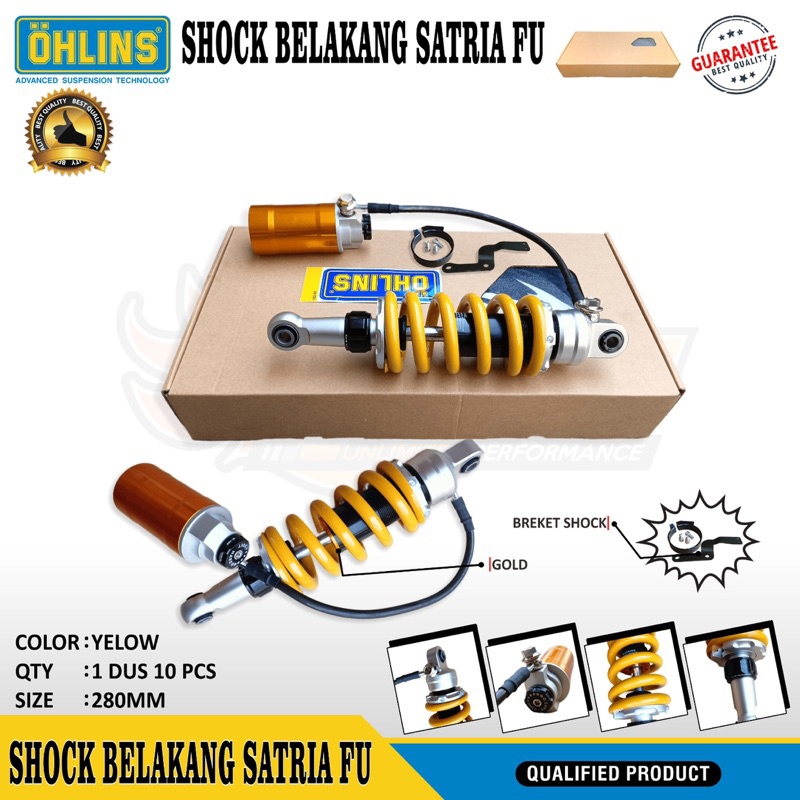 Shock Satria Fu  Monoshock Tabung Pisah Satria Fu 150/GSX variasi Klik  fu 150 GP Series