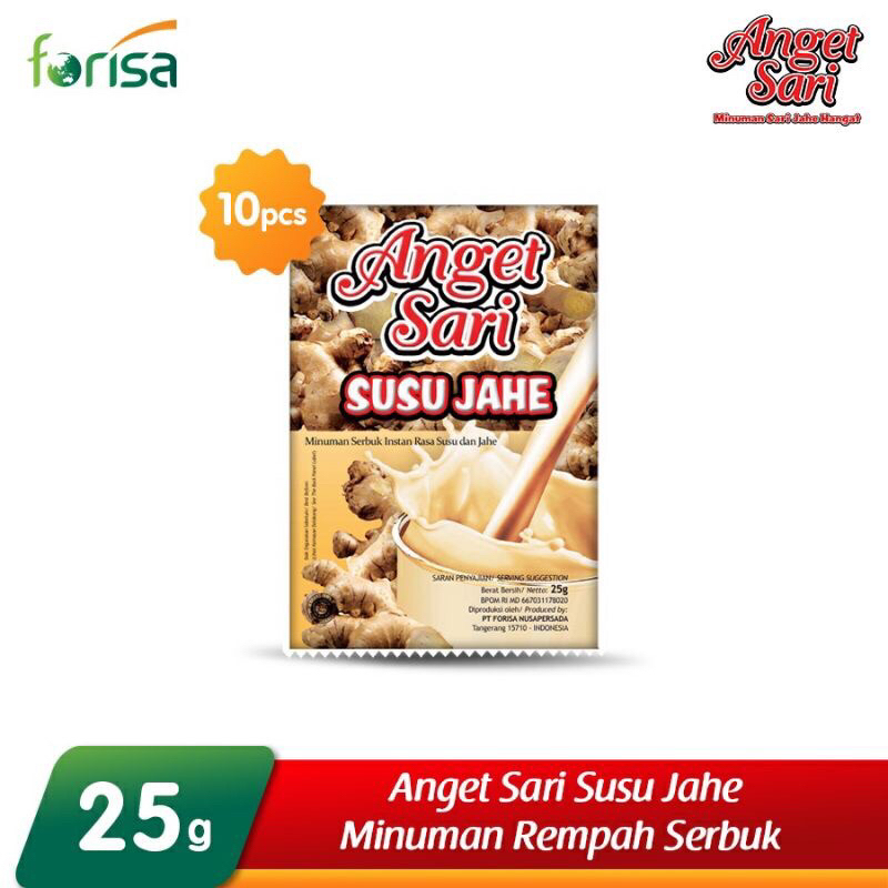 

Anget Sari Susu Jahe 1 Renceng isi 10 Bungkus 25gr Minuman Serbuk Instant