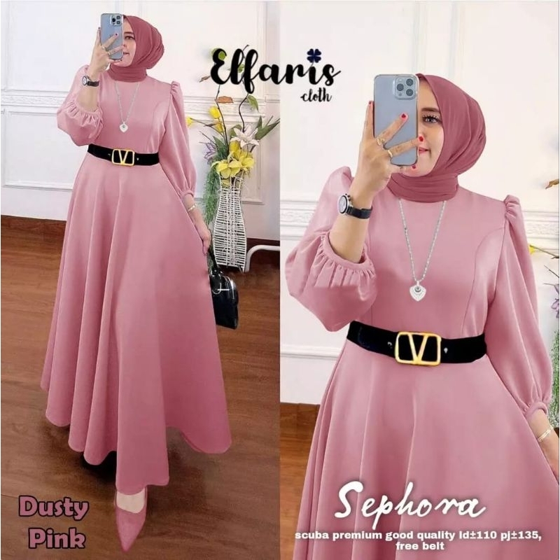 SEPHORA MAXI/ DRES SCUBA POLOS JUMBO ORI ELFARIS