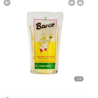 

Barco Minyak Goreng Kelapa 1 liter