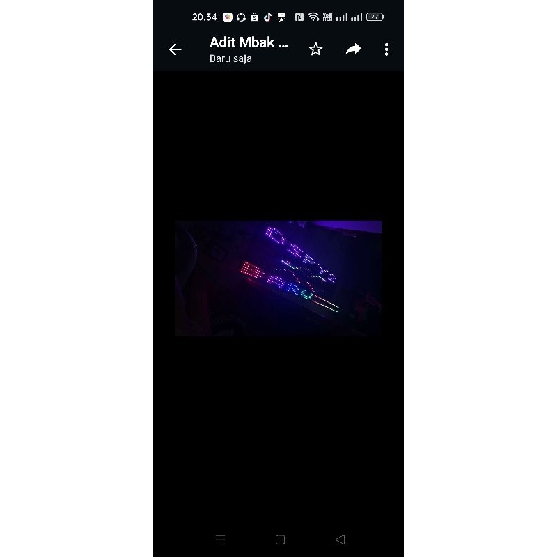 STROBO RUNNING TEXT 5 BARIS