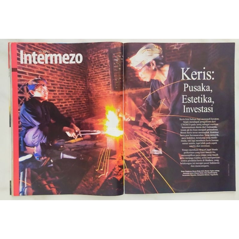 Majalah Tempo Juni 2011 - Intermezo Keris : Pusaka, Estetika, Investasi