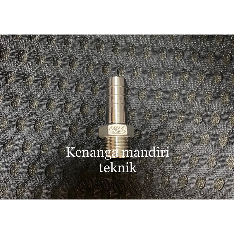 Hose nepel selang stainless 304 / sambungan selang stainless 1/2” inch