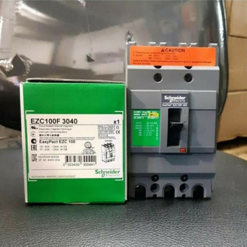 MCCB SCHNEIDER EZC100F3040 3P 40A 10KA BREAKER EZC100F 3PHASE