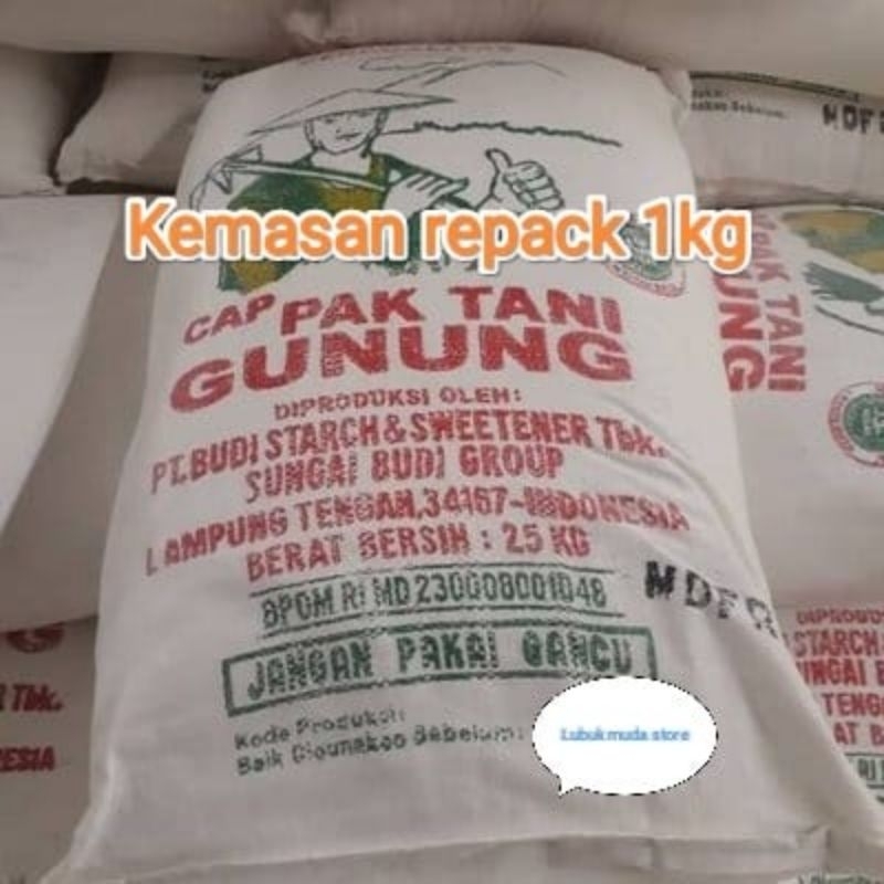 

Tepung tapioka kanji cap pak tani gunung 1kg