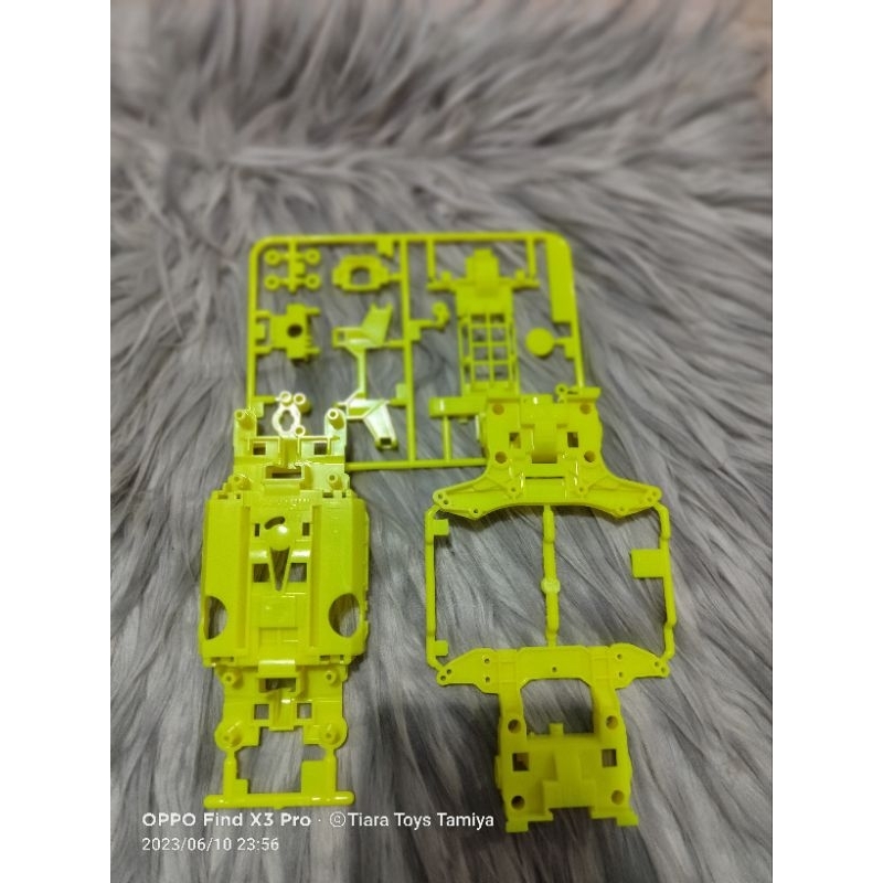 Tamiya Chassis MS Set Fluorecent Yellow + Gearbox MS + NT MS Yellow