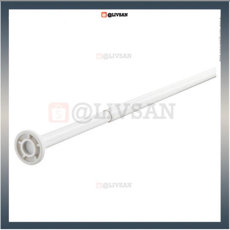 lK EA Tiang 120-200 cm BOTAREN Batang Tirai Shower Putih Rel gorden rell rollet rolet diameter besar