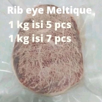 Rib eye wagyu meltique beef steak 1 kg ribeye meltique