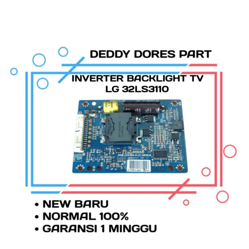 INVERTER BALLAS BACKLIGHT TV LG 32LS3400 32LS3110