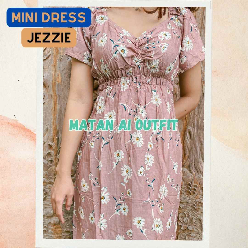 MINI DRESS DASTER ZHARA JEZZIE PENDEK PANTAI RAYON BALI