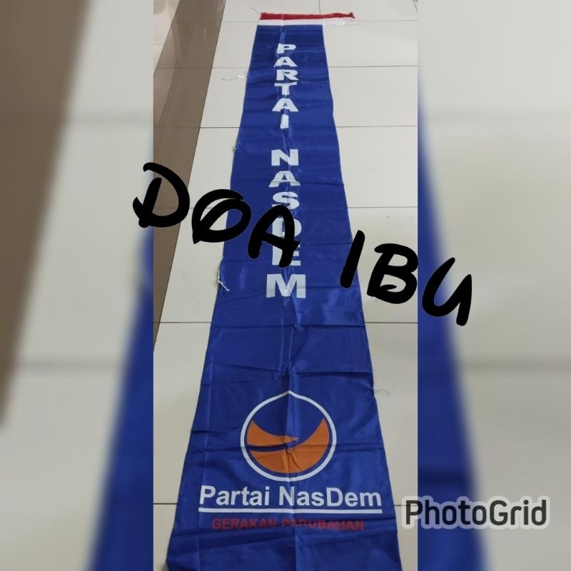 

best seller umbul-umbul partai NASDEM panjang 3meter ready stock