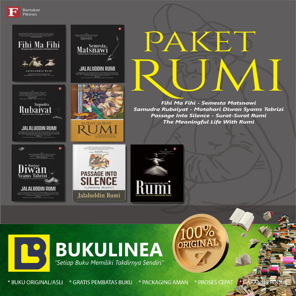 Buku Paket Rumi 7 Buku - Jalaluddin Rumi