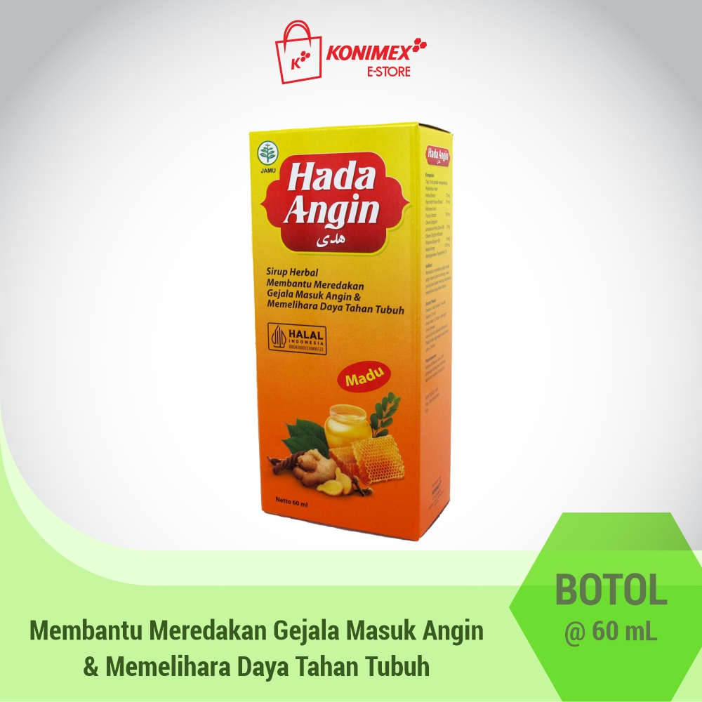 

Hada Angin Botol 60 ml - Sirup Herbal Masuk Angin