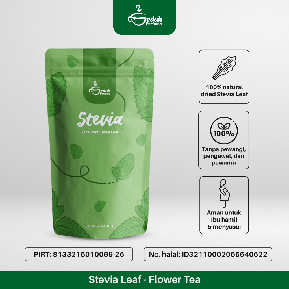 

Seduh Pertama Teh Daun Stevia Kering Pemanis Alami - Sweet Stevia Leaf