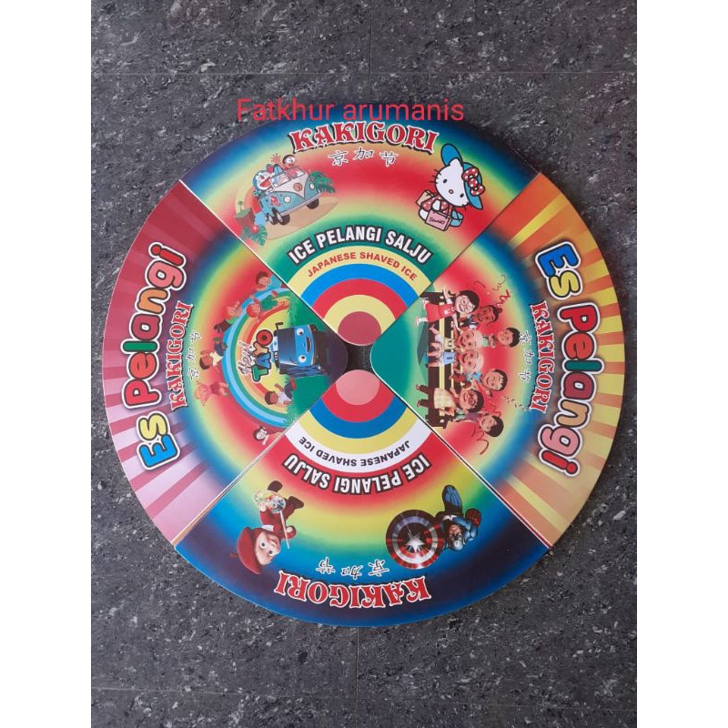 

kertas es pelangi