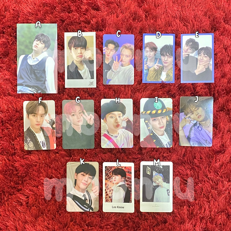 stray kids lee know seungmin in changbin felix pc pola photocard skz noeasy in life maniac pob fc sc
