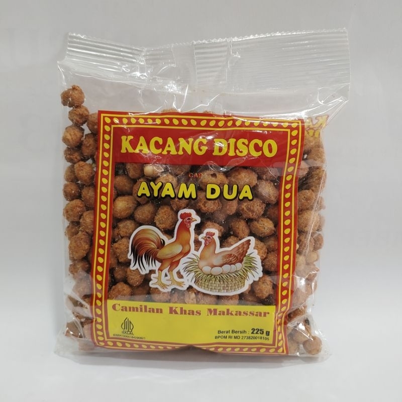 

Kacang Disco Ayam Dua 225 Gr Khas Makassar