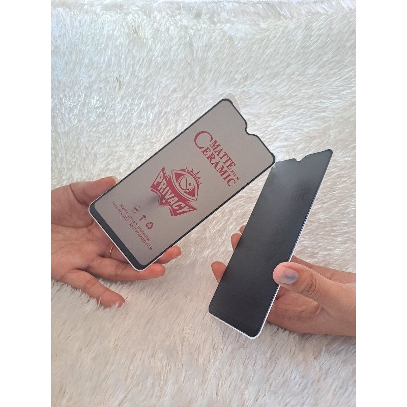 Tg Anti Gores Anti spy Keramik Matte Tg Doff privasi Tg privasi Temperadglass Kaca Doff privasi anti