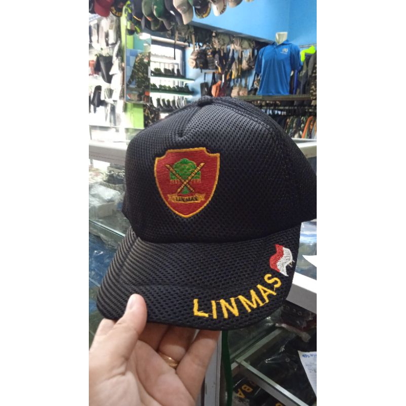 TOPI LINMAS HITAM TOPI LINMAS JARING TOPI LINMAS LOGO MERAH TOPI LINMAS MURAH